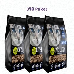 Cat's Lucky Blue Doğal Kedi Kumu 7 LT - 3'lü Paket - Cat′s Lucky