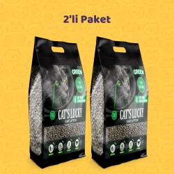 Cat's Lucky Green Doğal Kedi Kumu 7 LT 2'li Paket - Cat′s Lucky