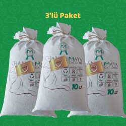 Chance Maya GOLD Doğal Kedi Kumu 10 LT 3'lü Paket - Chance Maya