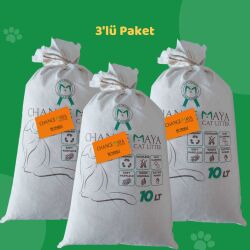 Chance Maya İri Taneli Doğal Kedi Kumu 3'lü Paket - Chance Maya