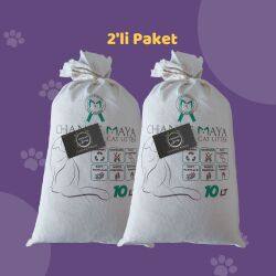 Chance Maya PREMİUM Doğal Kedi Kumu 10 LT 2'li Paket - Chance Maya