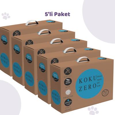 Koku Zero 7 LT Doğal Kedi Kumu 5'li Paket - 1